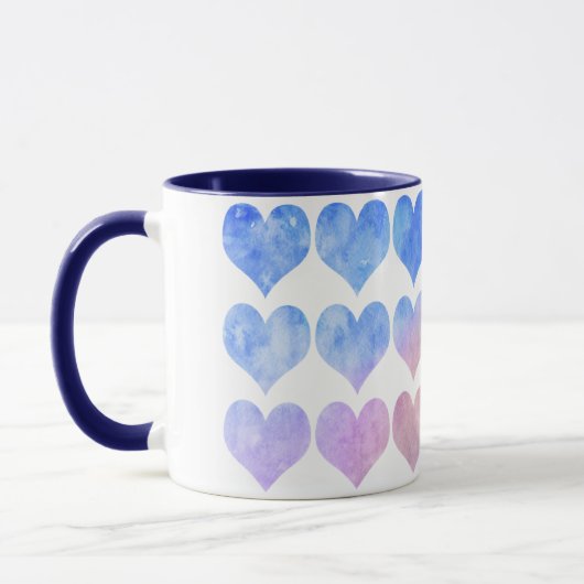 The Bue Heart Mug  Mok (Links)