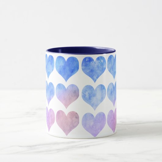 The Bue Heart Mug  Mok (Midden)