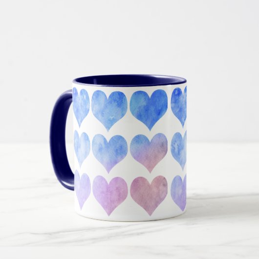 The Bue Heart Mug  Mok (Voorkant links)