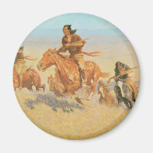 The Buffalo Runners, Big Horn Basin door Remington Magneet
