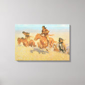 The Buffalo Runners, Big Horn Basin van Remington Canvas Afdruk (Voorkant)