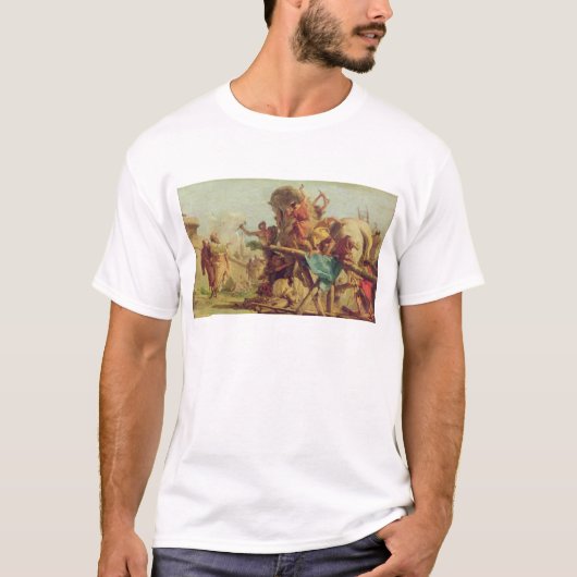The Building of the Trojan Horse, c.1760 T-shirt (Voorkant)