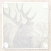 The Bull Elk Glazen Onderzetter (Achterkant)