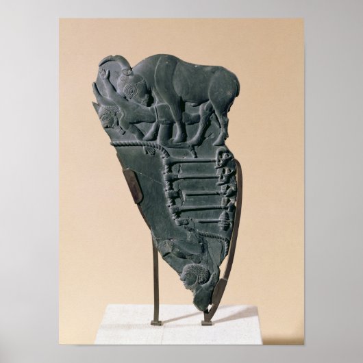 The Bull Palette, van Abydos, c.3500-3100 BC Poster (Voorkant)