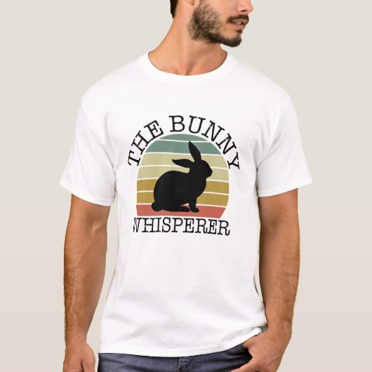 The Bunny Whisperer Shirt, Cool Rabbit Lover T-shirt (Voorkant)