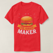 The Burger Maker Barbecue Cheeseburger Fast Food D T-shirt (Design voorkant)