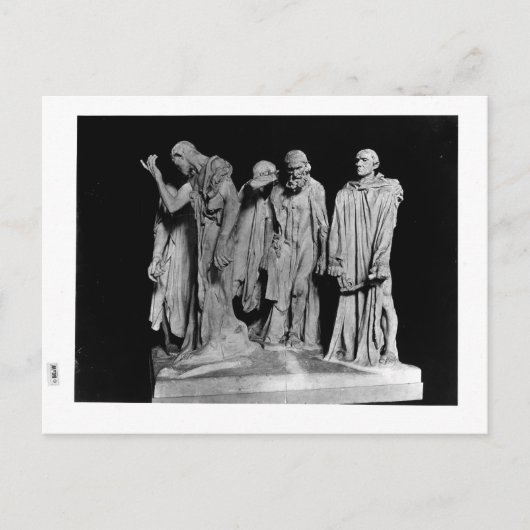 The Burghers of Calais, 1889 Briefkaart (Voorkant)