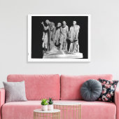 The Burghers of Calais, 1889 Canvas Afdruk (Insitu (Woonkamer))