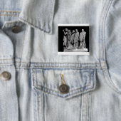 The Burghers of Calais, 1889 Vierkante Button 5,1 Cm (In situ)