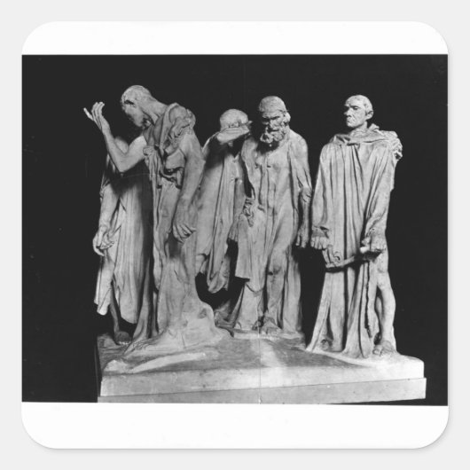 The Burghers of Calais, 1889 Vierkante Sticker (Voorkant)