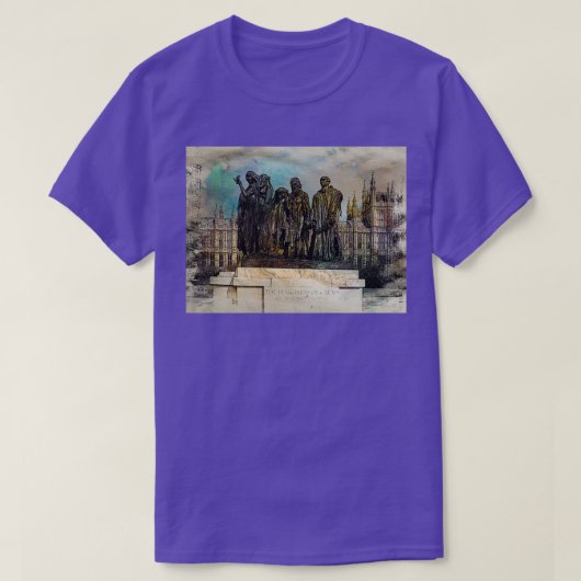 The Burghers of Calais by Rodin London T-shirt (Design voorkant)