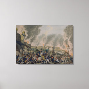 The Burning of Moskou, 15 september 1812, 1813 Canvas Afdruk