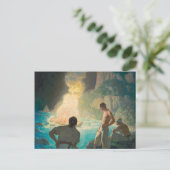 The Burning of the Bounty, 1940, door N.C. Wyeth Briefkaart (Staand voorkant)