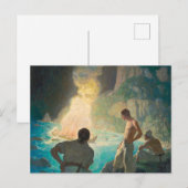 The Burning of the Bounty, 1940, door N.C. Wyeth Briefkaart (Voorkant / Achterkant)