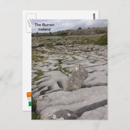 The Burren, Co. Clare, Ierland. Briefkaart (Voorkant / Achterkant)