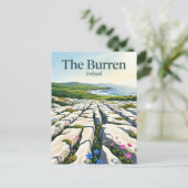 The Burren Ierland Briefkaart (Staand voorkant)