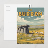 The Burren Ireland Reizen Briefkaart (Voorkant / Achterkant)