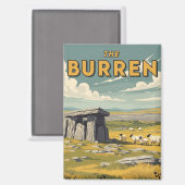 The Burren Ireland Reizen Magneet (Voorkant / Achterkant)