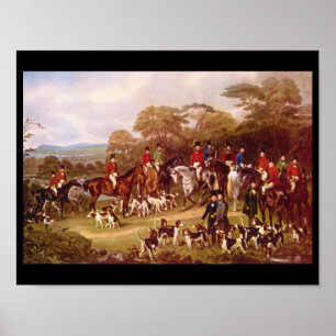 The Bury Hunt', J. Maiden_Engravings Poster