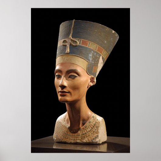 The Bust of Queen Nefertiti Poster (Voorkant)