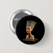 The Bust of Queen Nefertiti Ronde Button 5,7 Cm (Voorkant /achterkant)