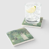 The Butterfly Hunt, 1874 Stenen Onderzetter (Zijkant)