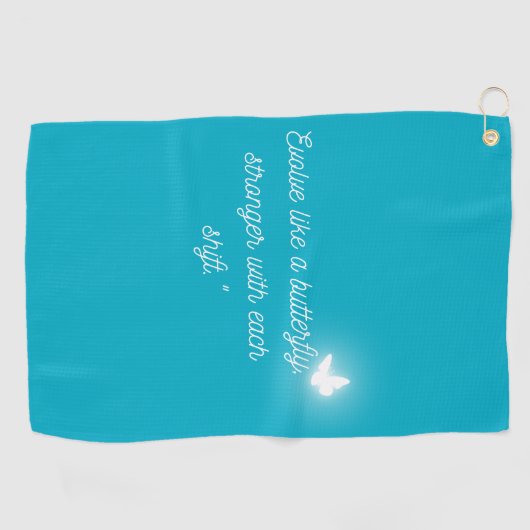 The Butterfly's Evolution Golfhanddoek (Horizontaal)