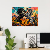 The Bystanders – De Hagedis en De Cactus Poster (Thuiskantoor)