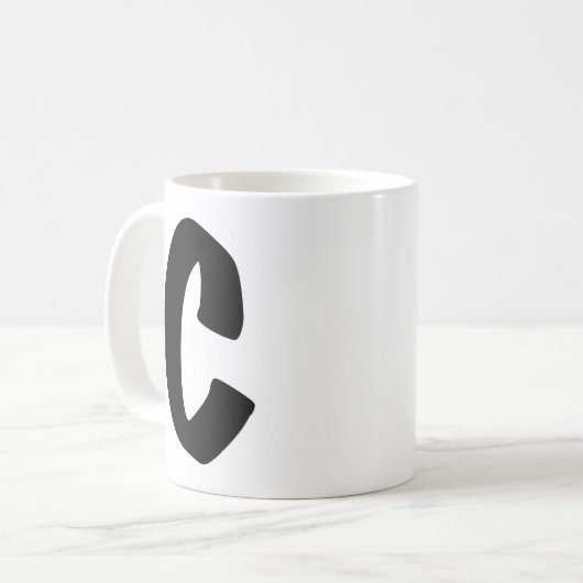 The "C" mug Koffiemok (Voorkant links)