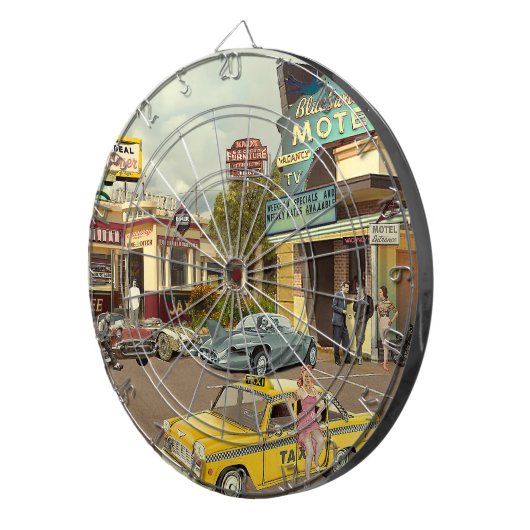 The Cab Driver Dartbord (Voorkant Rechts)
