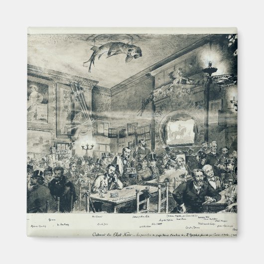 The Cabaret du Chat Noir, 1886 Magneet (Voorkant)