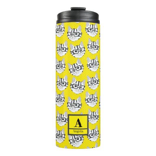 The Cadstudios Yellow Thermosbeker (Voorkant)