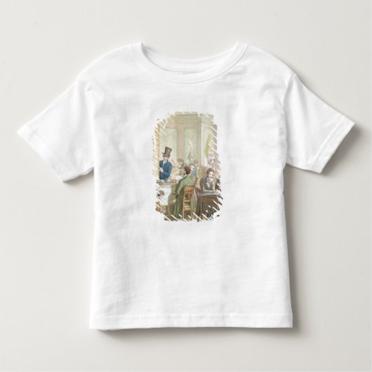 The Cafe de Commerce, uit "Tableau de Paris" Kinder Shirts (Voorkant)