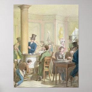 The Cafe de Commerce, uit Tableau de Paris Poster