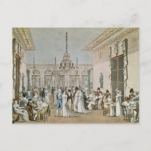 The Cafe Frascati in 1807 Briefkaart (Voorkant)