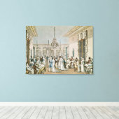 The Cafe Frascati in 1807 Canvas Afdruk (Insitu (Houten vloer))