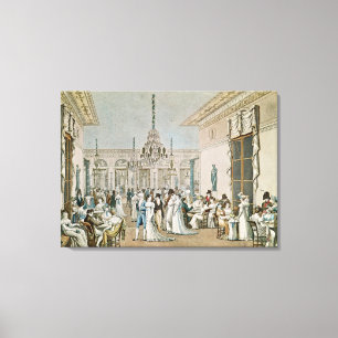 The Cafe Frascati in 1807 Canvas Afdruk