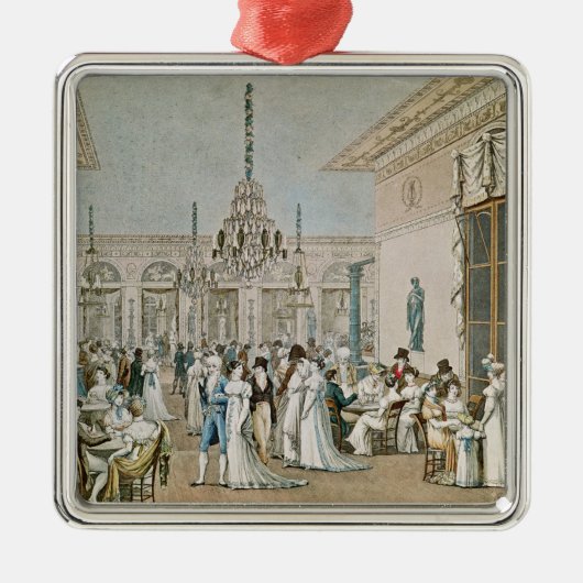 The Cafe Frascati in 1807 Metalen Ornament (Voorkant)