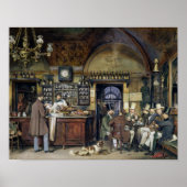 The Cafe in Rome, 1856 Poster (Voorkant)