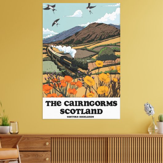 The Cairngorms Scotland  Canvas Afdruk (Insitu (Woonkamer))
