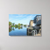 The Calder & Hebble Navigation, Wakefield Canvas Afdruk (Voorkant)