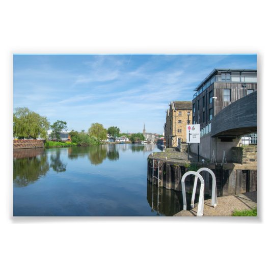 The Calder & Hebble Navigation, Wakefield Foto Afdruk (Voorkant)