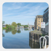 The Calder & Hebble Navigation, Wakefield Vierkante Sticker (Voorkant)