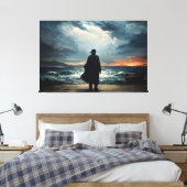 The Call of the Horizon Canvas Afdruk (Insitu (Slaapkamer))