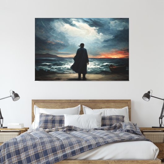 The Call of the Horizon Canvas Afdruk (Insitu (Slaapkamer))