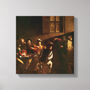 The Calling of St. Matthew, c.1598-1601 Canvas Afdruk