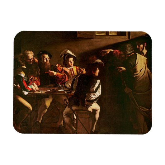 The Calling of St. Matthew, c.1598-1601 Magneet (Horizontaal)