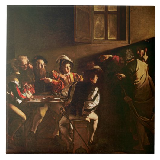 The Calling of St. Matthew, c.1598-1601 Tegeltje (Voorkant)
