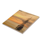 The Calm Sea - Galleon at Sail Tegeltje (Zijkant)