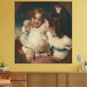 The Calmady Children (Emily, 1818-?1906, en Laura Canvas Afdruk (Insitu (Woonkamer))